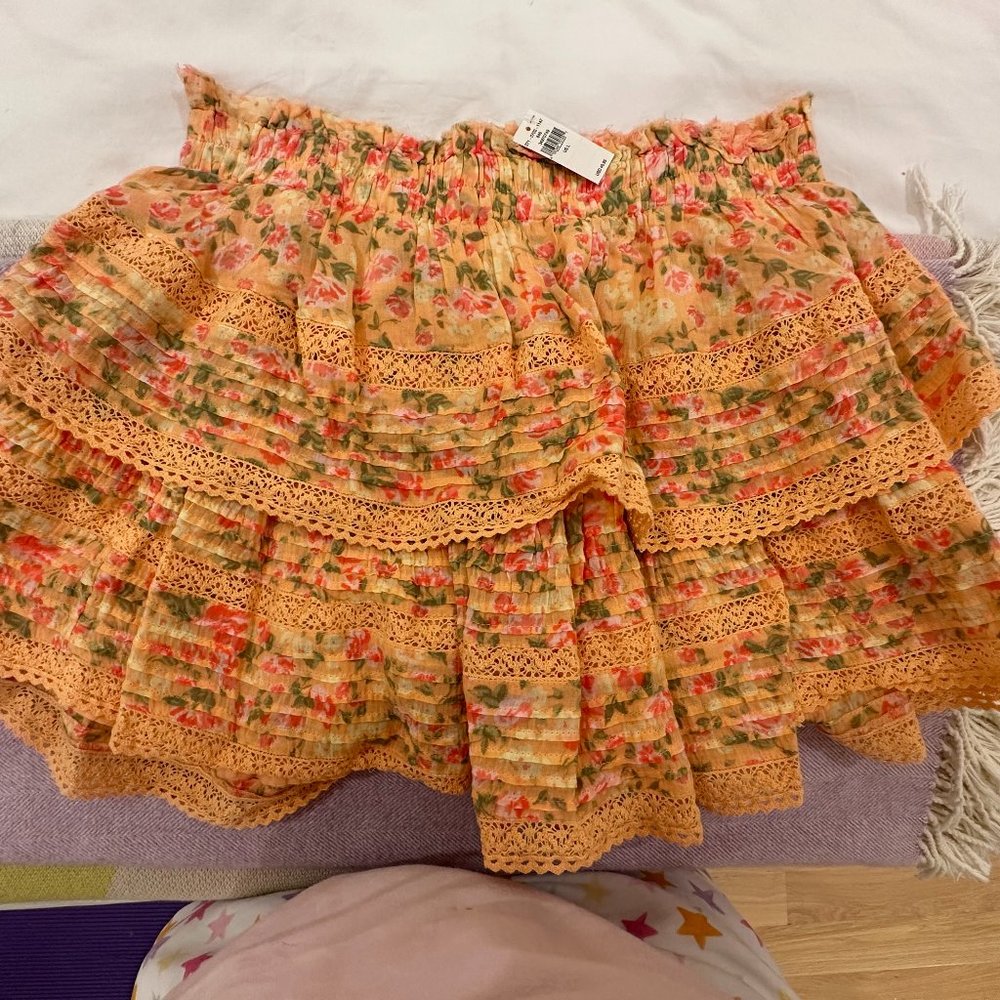 Aerie ruffle skirt